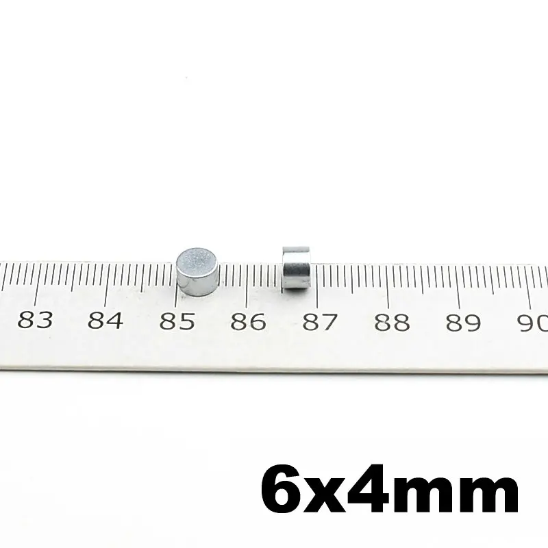 

N42 Permanent Magnetics NdFeB Micro Magnet Disc Dia. 6 x 4mm Neodymium Sensor Magnets Teaching Study 100pcs