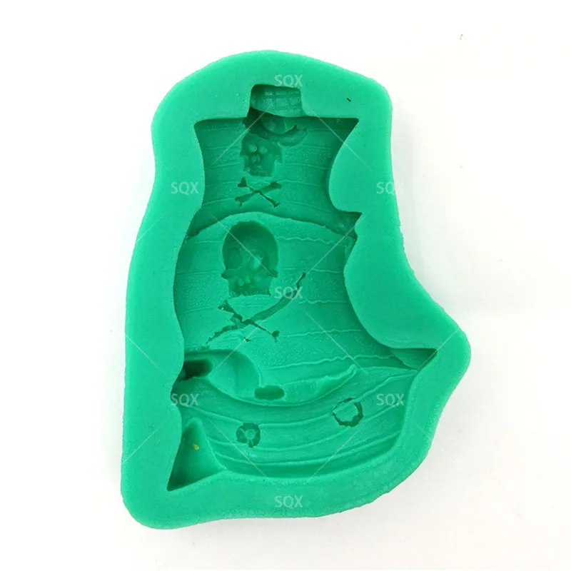 Pirate Corsair Cartoon Party Silicone Fondant Mould Cake Decorating Baking Tools Kitchen Accessories SQ15310 |