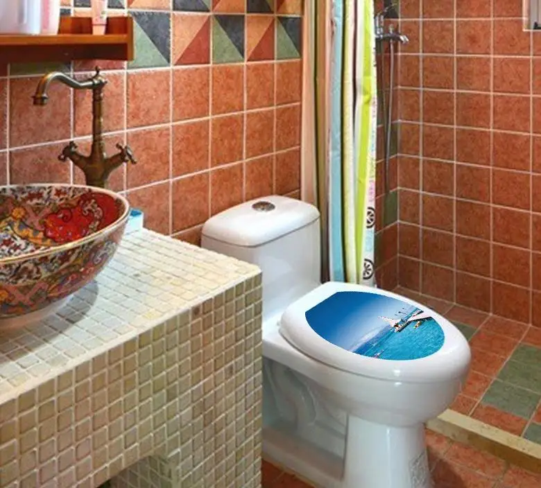 2017 Waterproof toilet paste PVC can remove wall post many optional household adornment | Дом и сад
