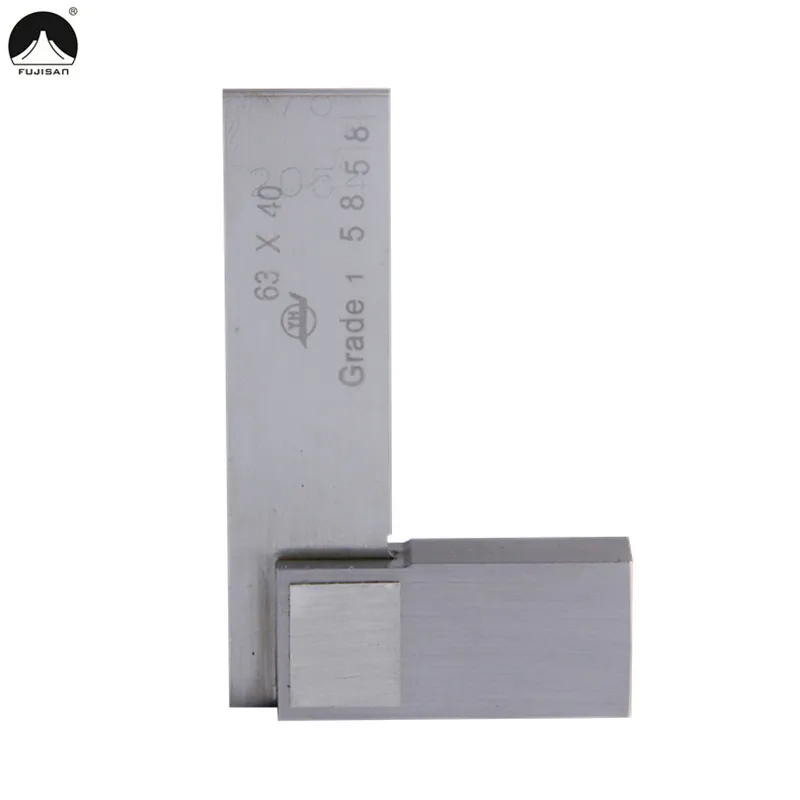 

FUJISAN Gauge 63*40mm 90 degree Angle Ruler Grade 1 Angle 90 Degree Square Tools Stainless Steel Measure Tools
