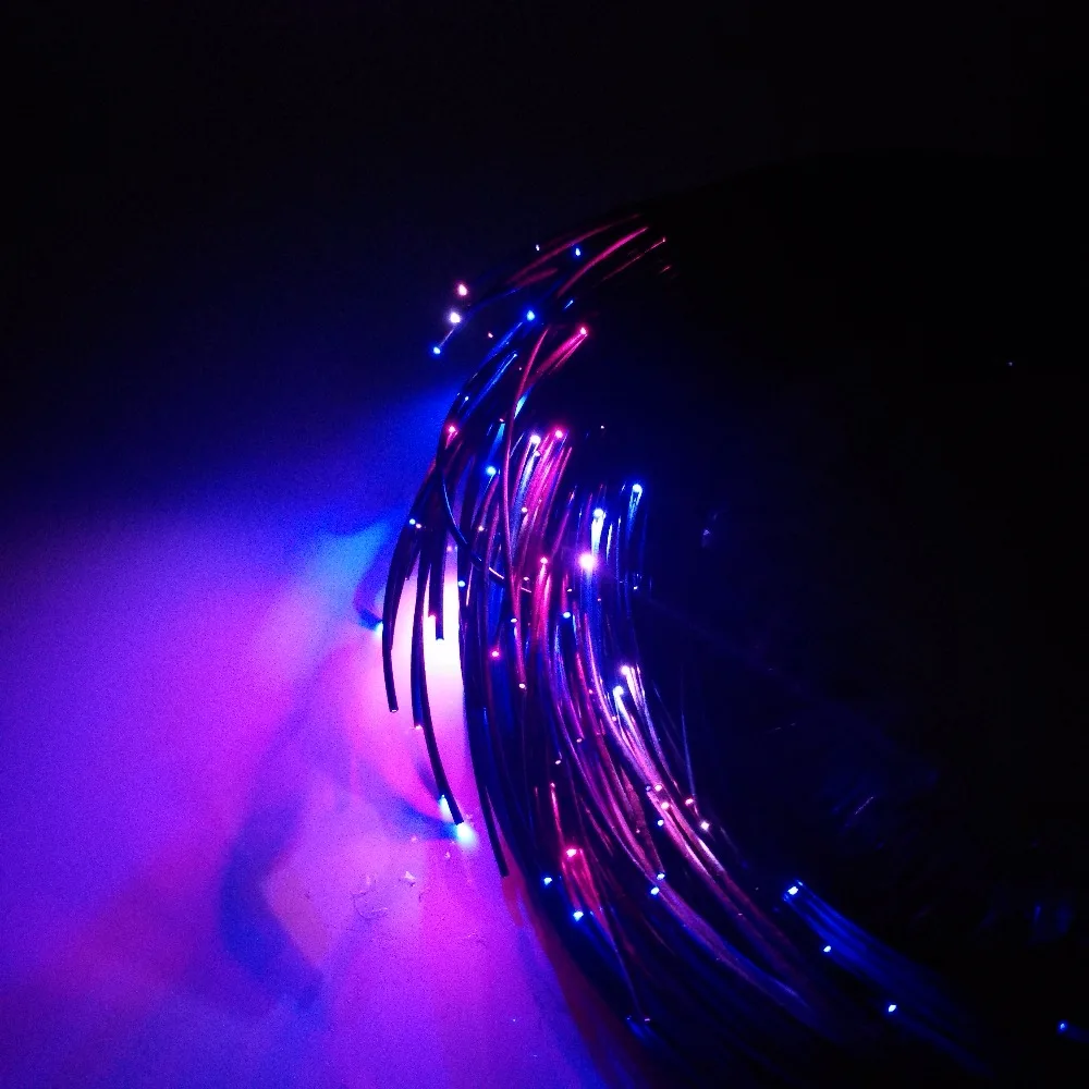 Новый RGB 5 Вт Светодиодный оптический Удочка из стекловолокна свет двигателя