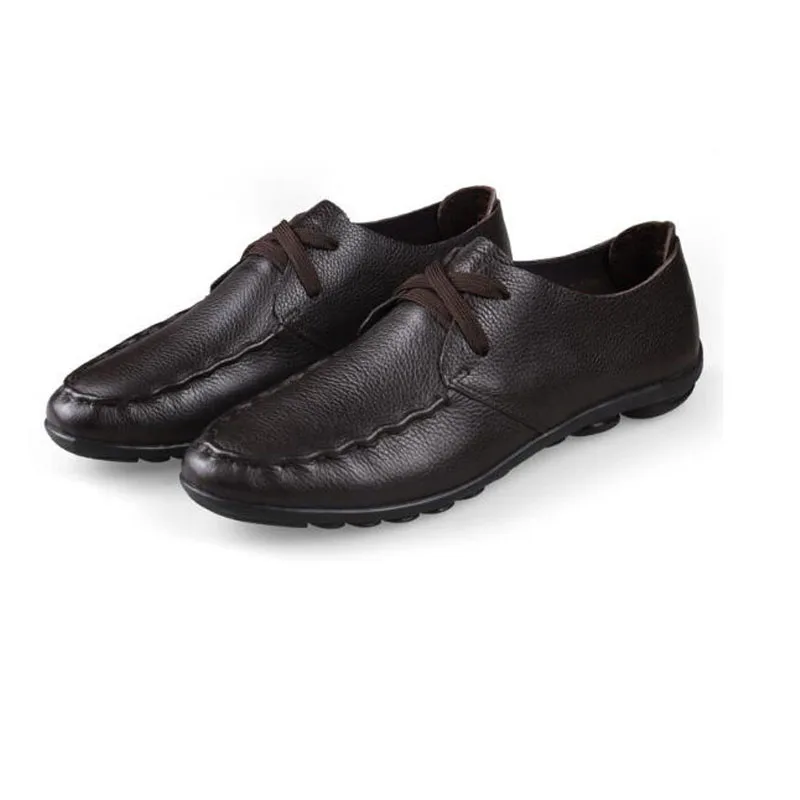 High Quality Cow Leather men's shoes Handmade Casual Loafers Classic Fashion Low-top Business Men's Shoes Driving Men | Обувь