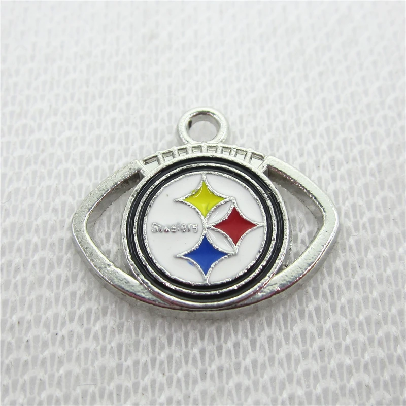 20 шт./лот американский футбол спорт Steelers Подвески подвесные шармы DIY ювелирные