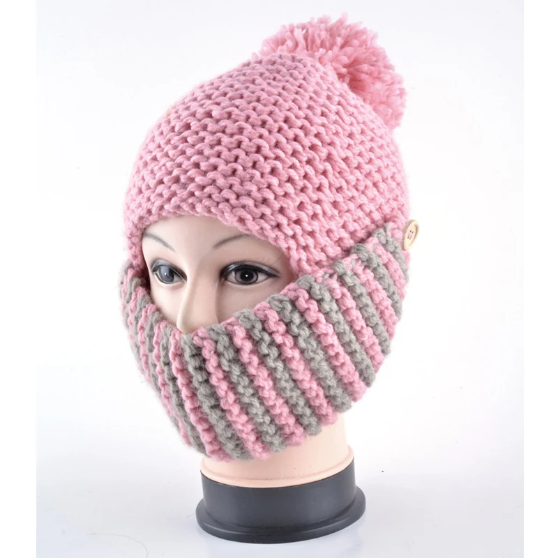 Шапка-ушанка ручной вязки шерстяная в римском стиле модные зимние шляпы теплые