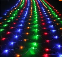 holiday christmas lights led net light flashing lights string lights all over the sky star head 1 5 m 1 5m 96led fishing nset