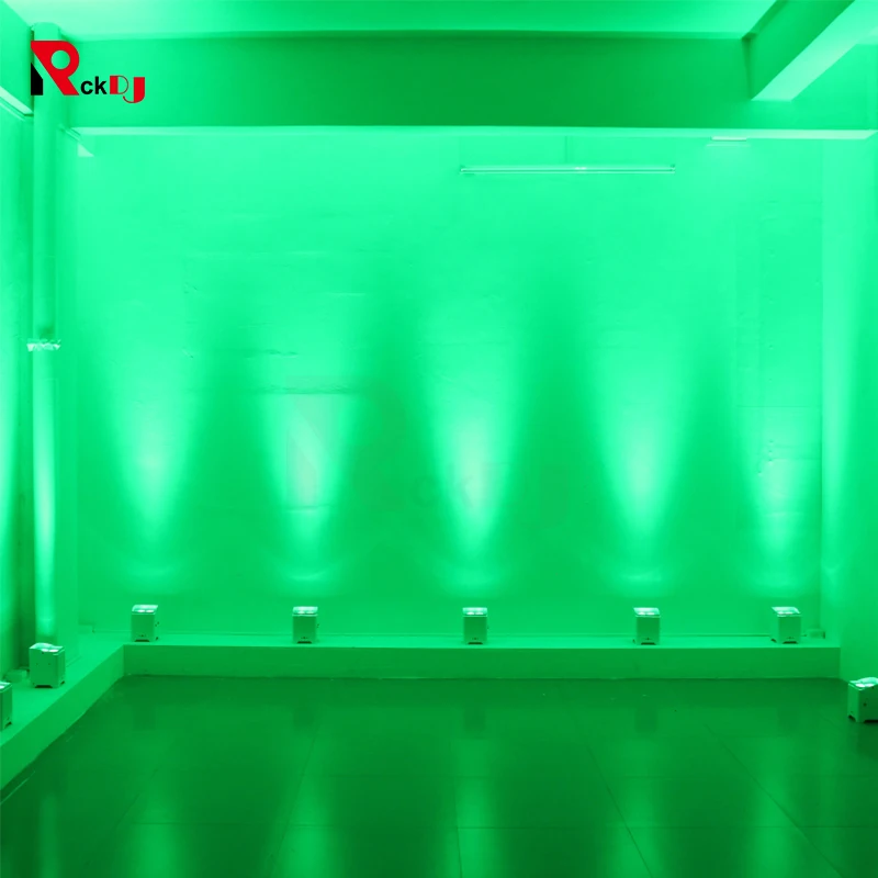1pcs 4x18w RGBWA+UV 6in 1 LED Uplight Battery Wireless DMX &amp IR Remote Disco Light for Wedding and Stage | Освещение