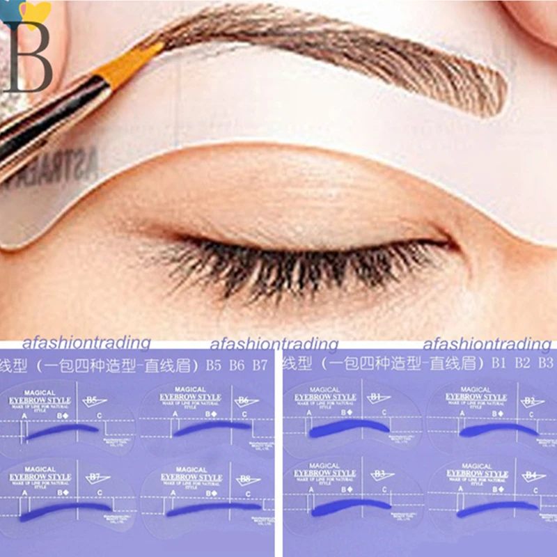 Трафареты карандаши для бровей 8 шт. в стиле B|stencils for eye|stencil eyebrowseyebrow stencil |