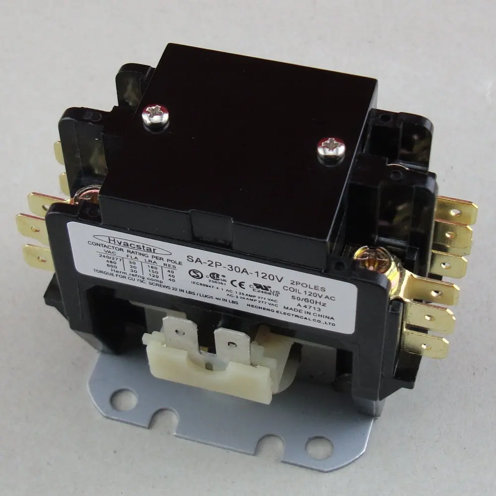 Hvacstar SA 2P 30A 120V контактор определенного назначения 2 полюсная катушка 30FLA AC DP