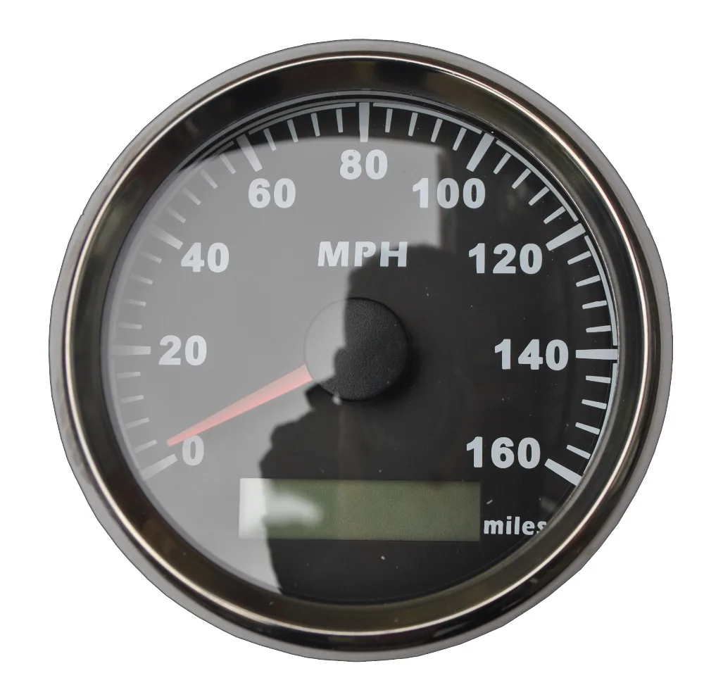 GPS 12V 24V Универсальный MPH Спидометр Одометр черный фон для ATV UTV мотоцикла Marin|speedometer