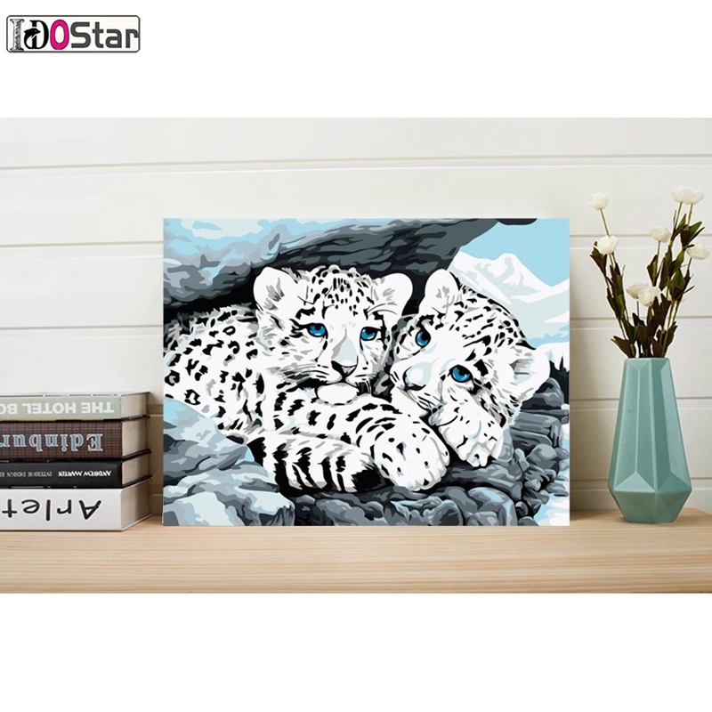 Наборы масляной живописи бескаркасные DIY картины по номерам на холсте настенные