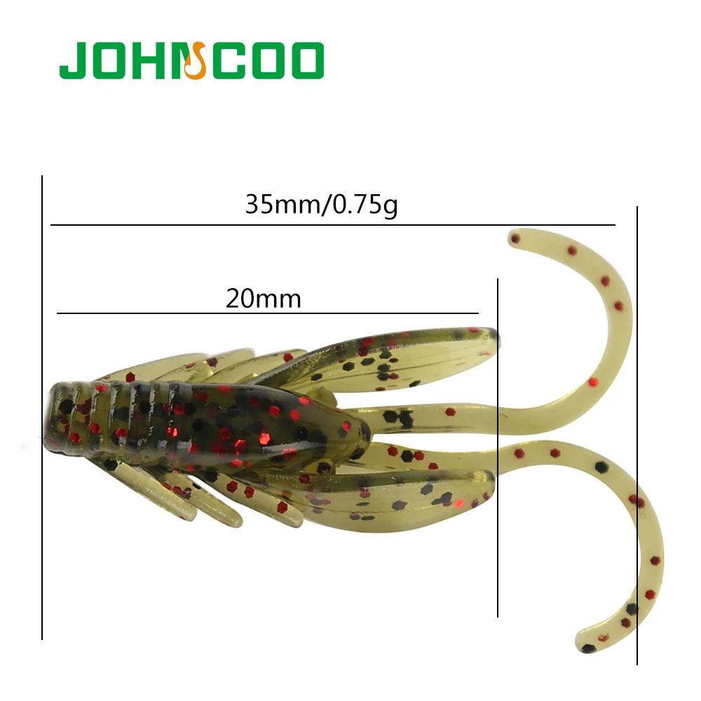 JOHNCOO новинка 10 шт 35 мм 0 75 г Товары для рыбалки приманка Pesca искусственная