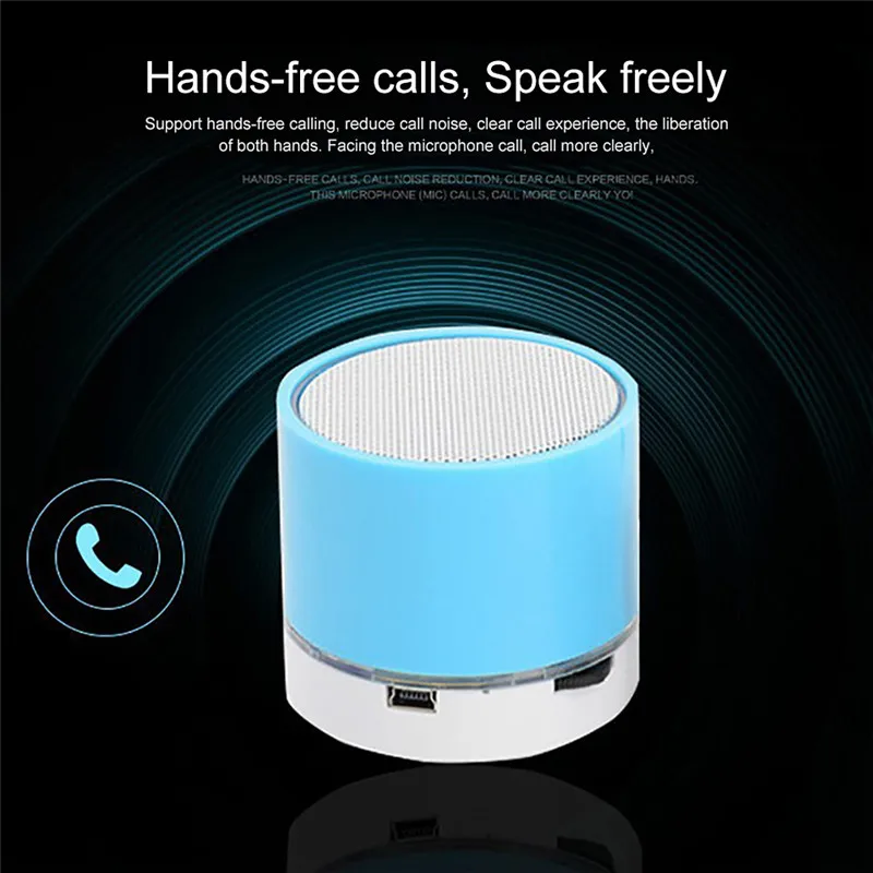 Mini Bluetooth Динамик Поддержка У диска карты памяти стерео плеера Портативный