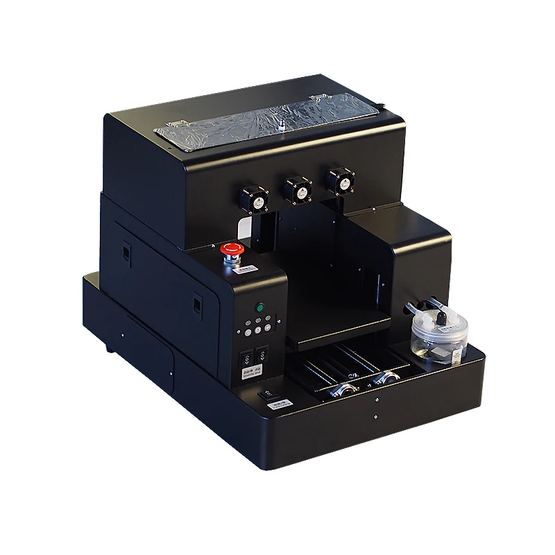 А4 Размер автоматический СВЕТОДИОДНЫЙ УФ планшетный принтер для бутылки чехол