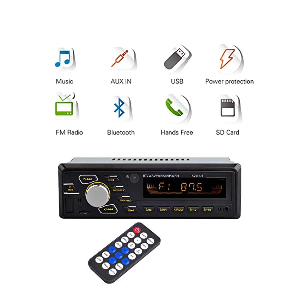 Без потерь микрофон Bluetooth AUX интерфейс автомобиля FM радио дистанционное