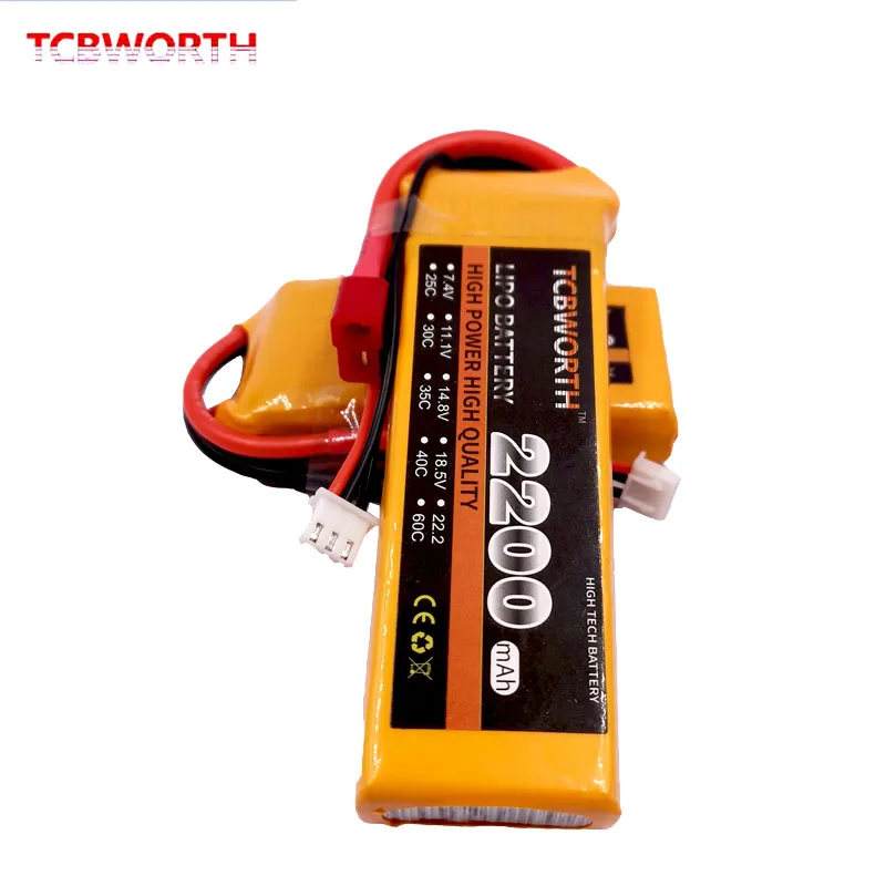 

New RC Toy Lipo Battery 2S 7.4v 2200mAh 25C For RC Airplane Drone Helicopter 2S Battery LiPo 7.4V Rechargeable RC Car AKKU 25C