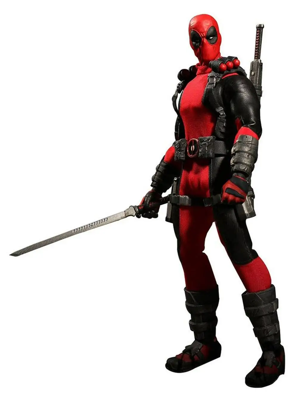 Красный Mezco One: 12 Дэдпул Коллекционная Фигурка X-men Super Hero toy - Цвет: Красный
