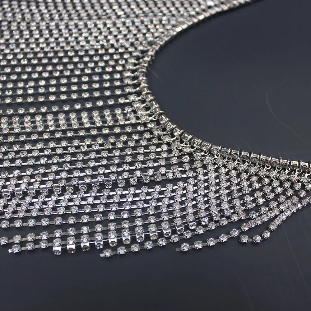 BeUrSelf цепь-маска для лица Женская Серебряная Золотая Крышка для лица кисточка цепочка из страз для головы лицевая вуаль Жгут украшения для тела головной убор