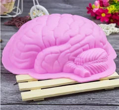 

Brain DIY mould silicone cake mold bakery pan baking tool