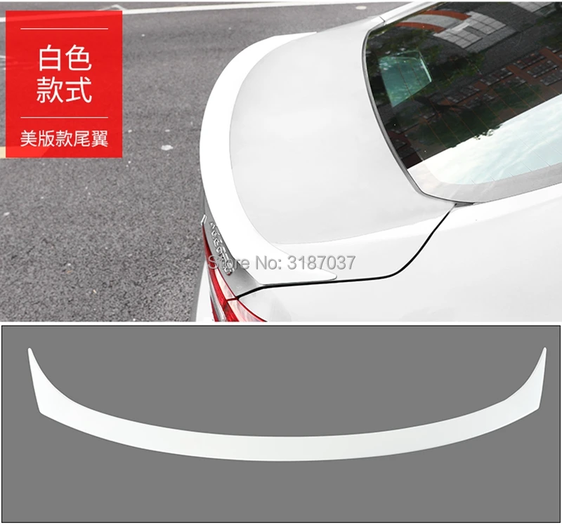 

for Honda Accord rear wing spoiler quality ABS Plastic Painted Color Rear Roof Spoiler Wing Trunk Lip Boot Cover Car Styling
