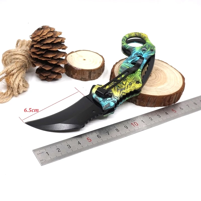 Karambit knife Tactical survival multi-function folding outdoor Hiking Camping Claw Knives high hardness self-defense Tool | Инструменты