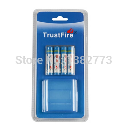 4 шт. Trustfire AAA 900 мАч 1 2 в перезаряжаемая Ni MH батарея с держателем корпуса для