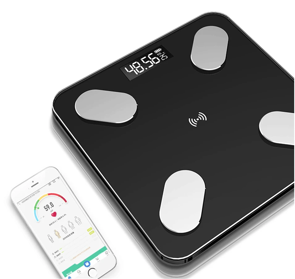 APP Bluetooth smart weight scale body fat scale men and women to lose weight fat visceral fat musculoskeletal test health scale