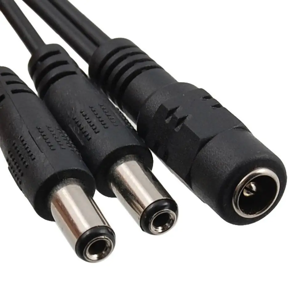 

1 Женский на 2 4 8 Мужской разделитель мощности постоянного тока Штекер кабель для CCTV безопасности камеры питания адаптер R20