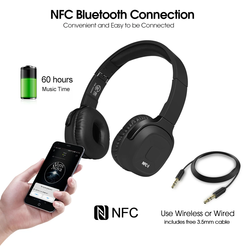 Новая улучшенная Bluetooth гарнитура Bee спортивные стереонаушники с микрофоном NFC App
