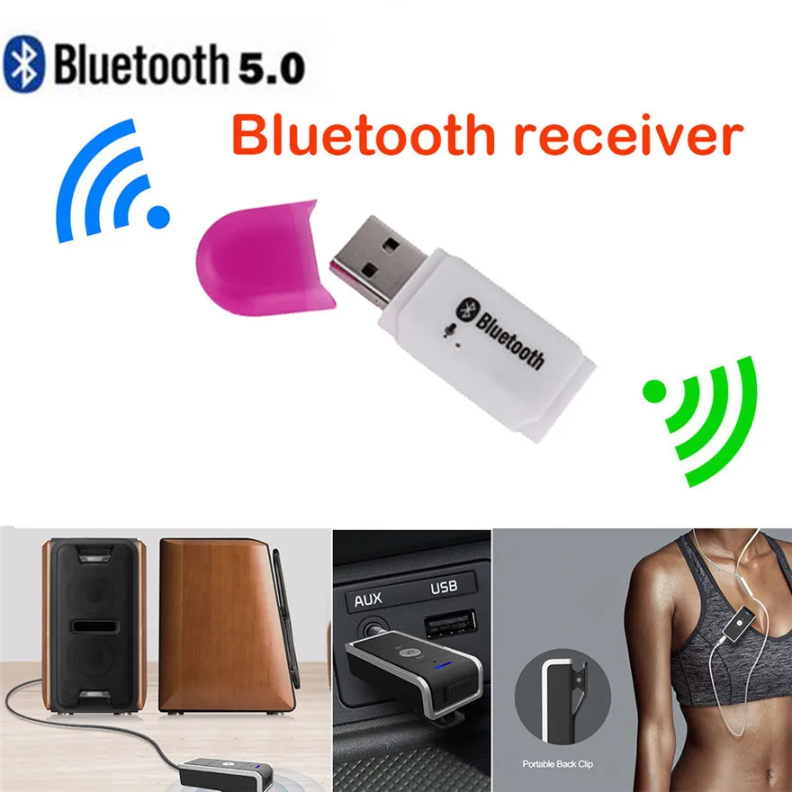 USB Bluetooth стерео аудио Музыка беспроводной приемник адаптер для автомобиля