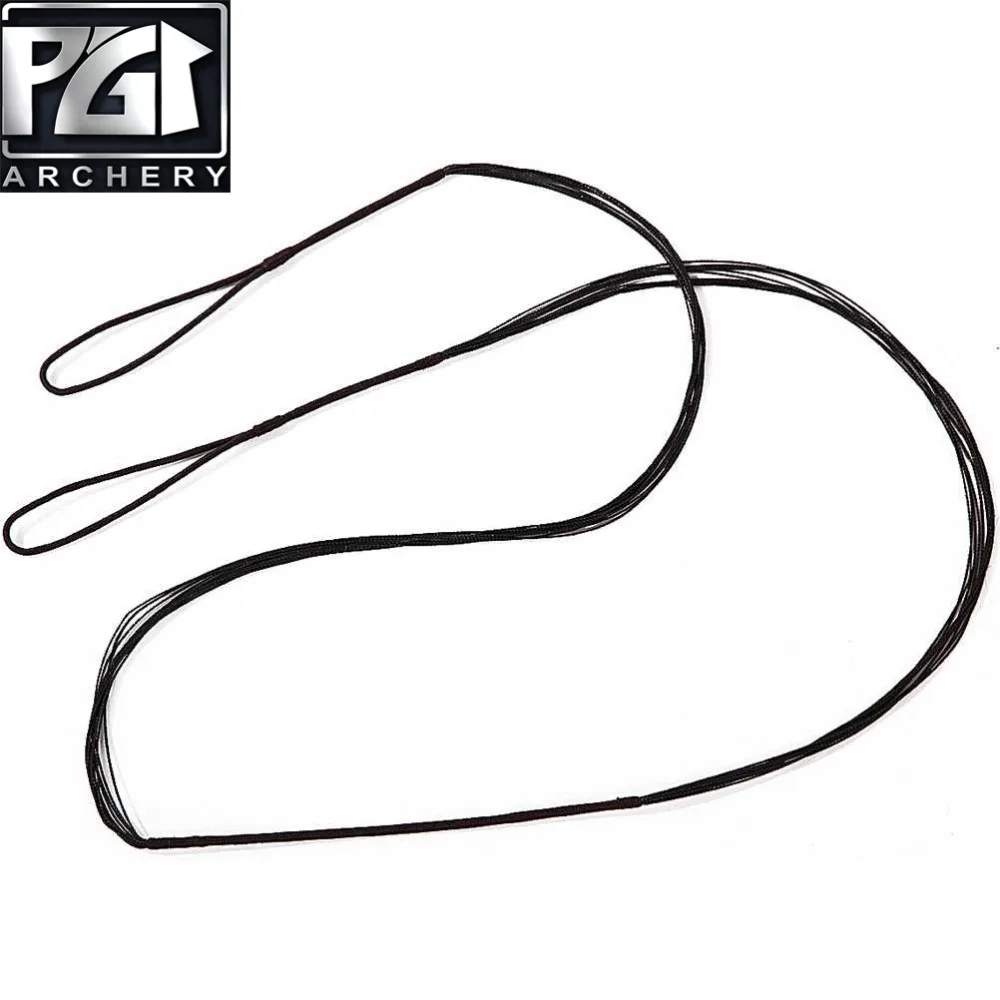 PG1ARCHERY Archery Bowstring 12 нитей ручной работы для рекурсивного традиционного Лука 46 &quot