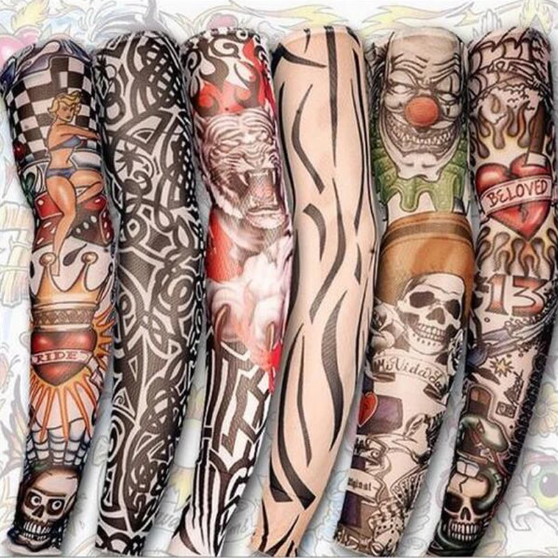 Случайный 6 шт временные поддельные скольжения на 3D татуировки рукава руки