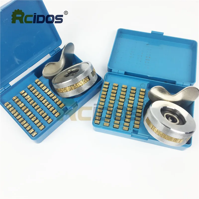 RCIDOS выпуклый/вогнутых 3x5x9 мм латунные буквы комплект для FR 900/FR 770 непрерывной