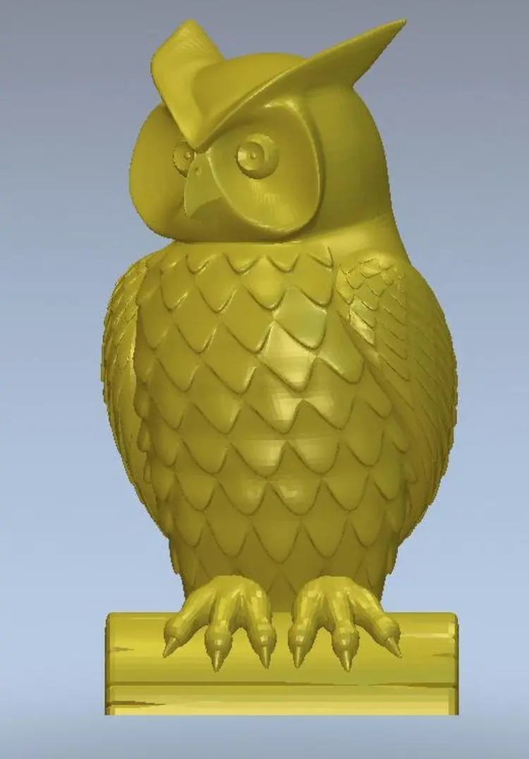 3d модель рельеф для ЧПУ в формате STL Panno owl 3|3d model relief|3d relief modelfor cnc |