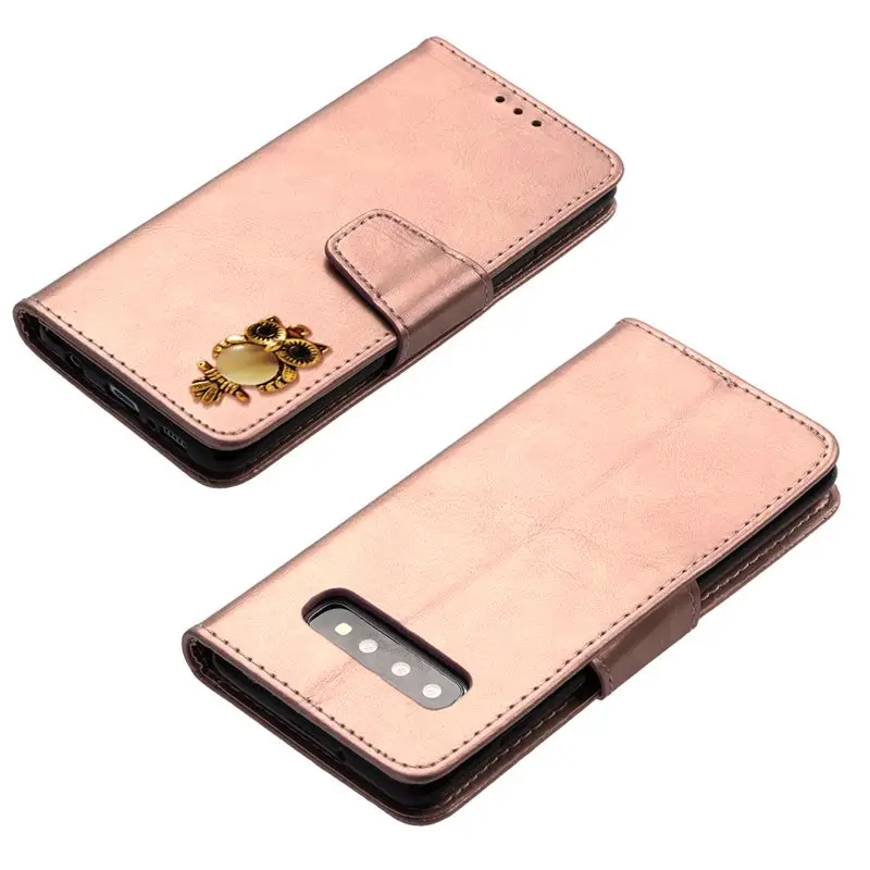 Ретро Кожаный TPU чехол для samsung Galaxy S10 плюс Note 9 Функция хранения Крышка 7 6 2018 J 4 plus |