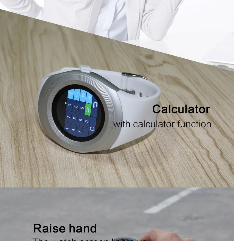 Умные часы Y1, круглые, Bluetooth, sim-карта, умные часы, пульт дистанционного управления камерой, женские, мужские, фитнес, кардиостимулятор, спортивные часы
