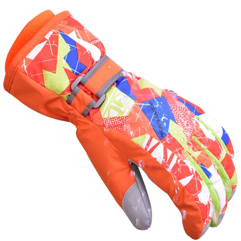 Детские зимние теплые лыжные перчатки для мальчиков и девочек спортивные