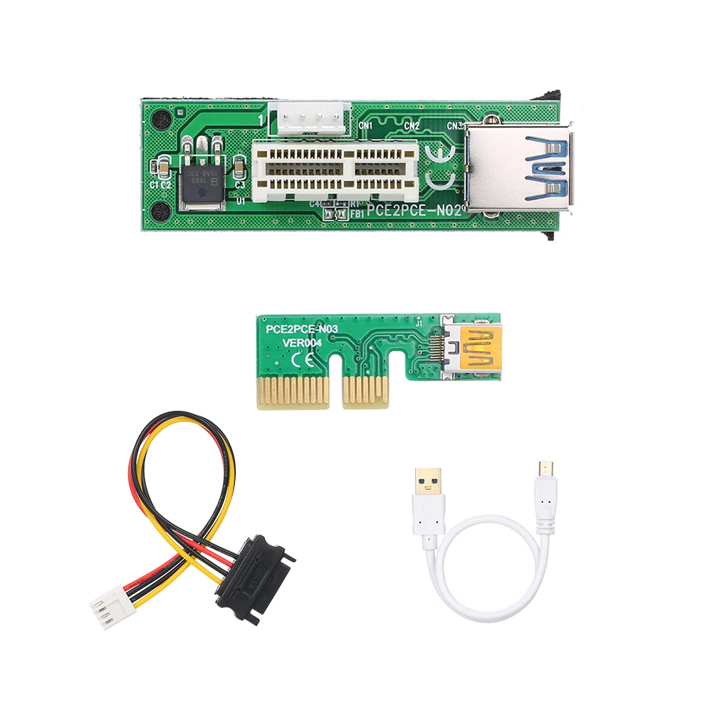 Удлинитель SATA Cabl Mini PCI E X1 PCIE 1X плата расширения на 90 ° с прямым углом USB кабелем и