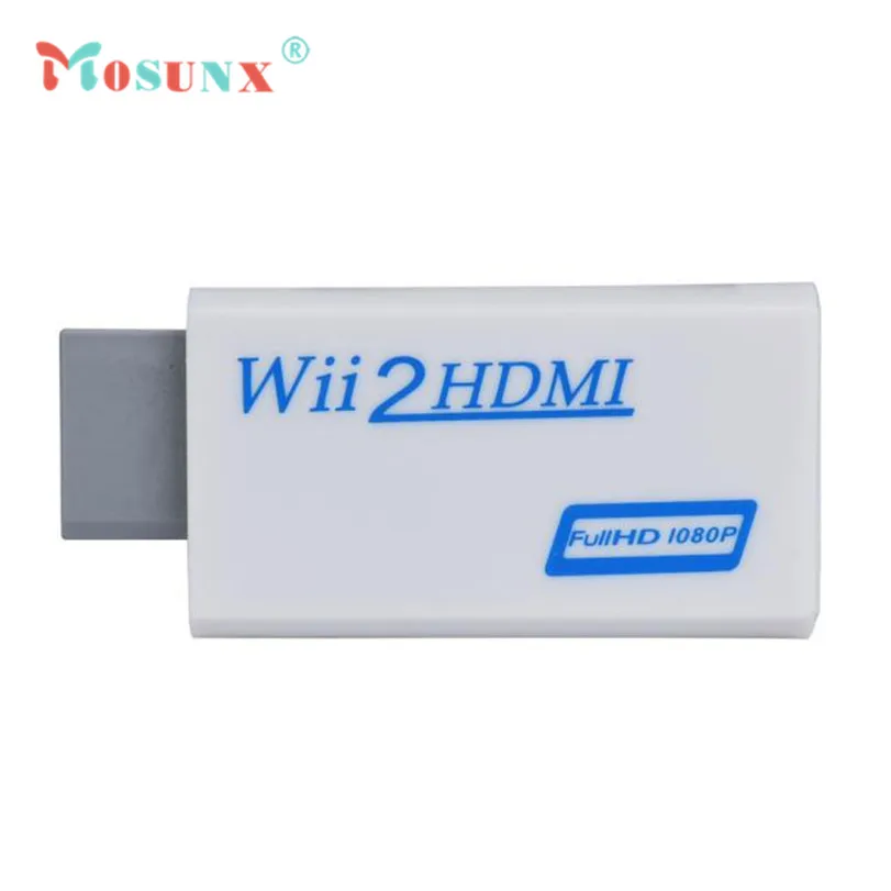 Лидер продаж адаптер-преобразователь MOSUNX Full HD HDMI 1080P с аудиовыходом 3 5 мм для Wii 2 |