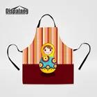 Dispalang, Матрешка, кукла, Мультяшные русские гнездовые куклы, женские принты, регулируемая модель, красивый кухонный фартук для готовки