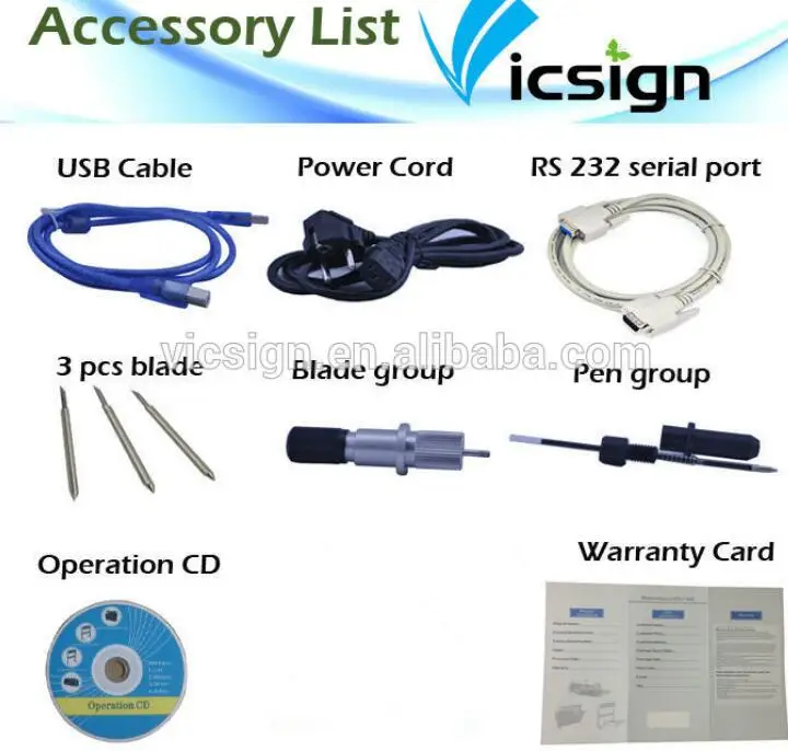 Vicsign 2" HWQ630 Автоматический контурный режущий плоттер с подставкой трафарет теплопередача Винил USB драйвер резак плоттер SignM