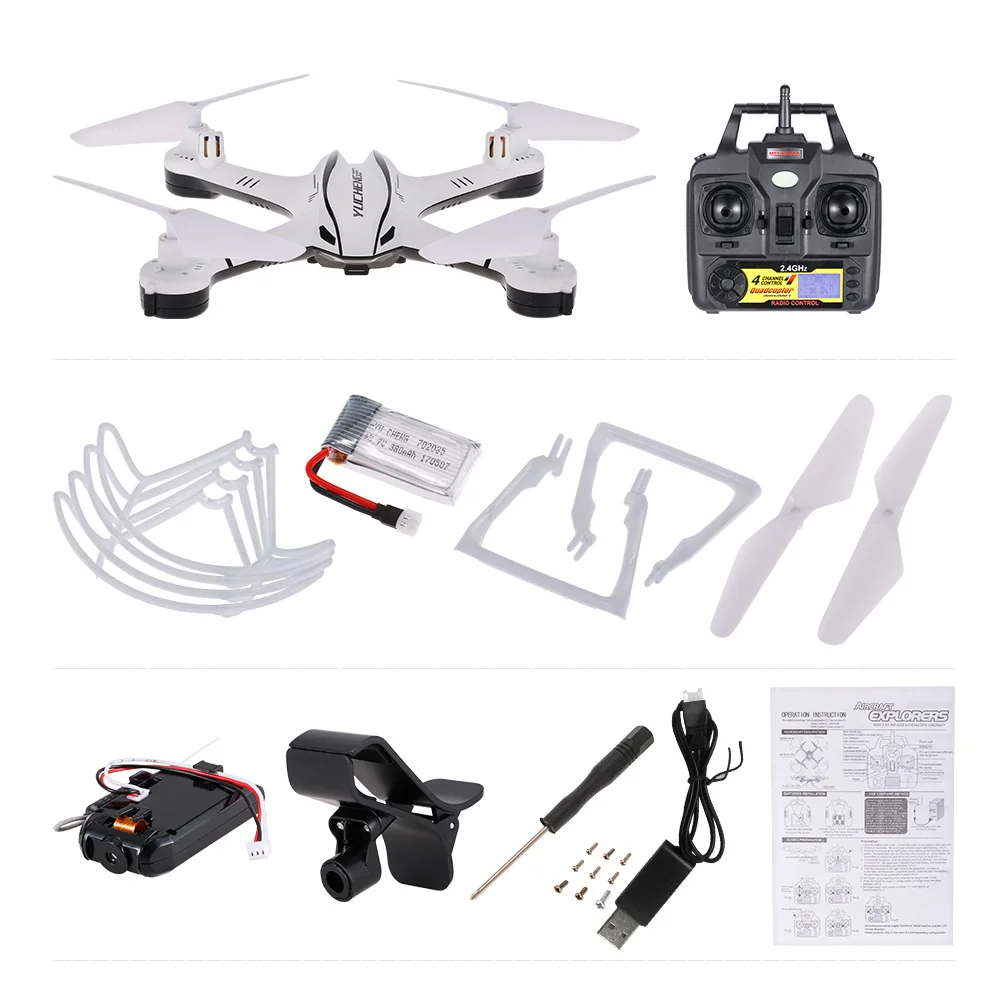 Utoghter 69309 1 2 4G 6 осевой гироскоп Wifi FPV RC Дрон с камерой 720P без головы Высота удержания