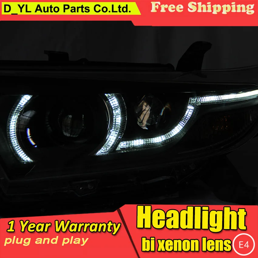 

Car Styling Headlights For Toyota Highlander 2012-2013 LED Headlight Head Lamp LED Daytime Running Light LED DRL Bi-Xenon HID