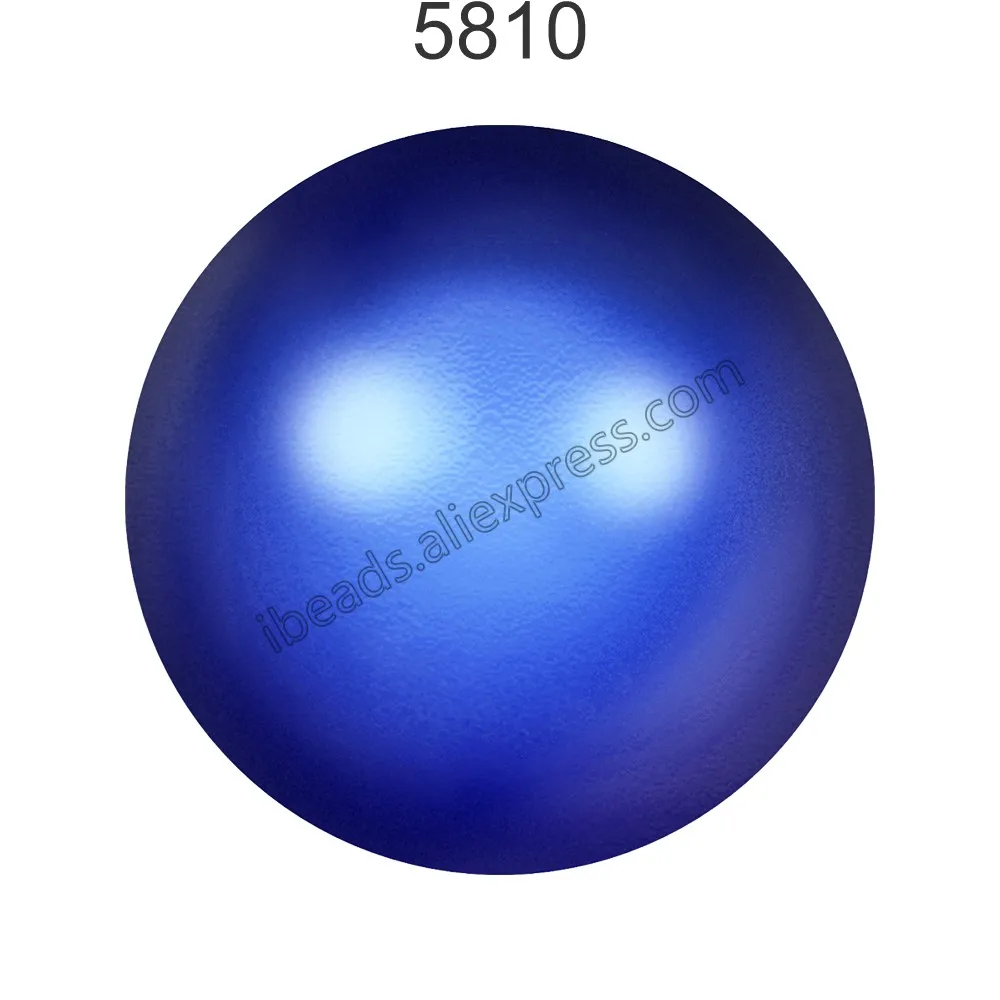 Iridesc. Dk Blue 949 Кристалл от Swarovski 5810 Переливающаяся цветная серия жемчужин полностью просверленное отверстие для браслета из бисера ювелирное изделие - Цвет: Iridesc. Dk Blue 949
