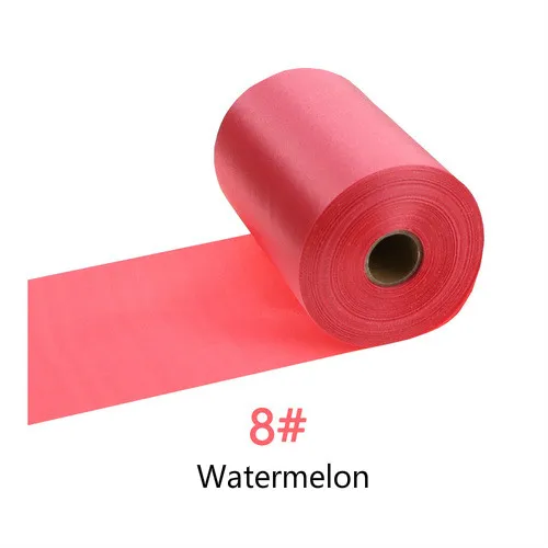 8-Watermelon 25 метров/рулон 8 см/10 см/15 см в ширину шампанского атласная лента полиэстер лента для свадебного стула/автомобиля/вечерние украшения Ручное шитье DIY - Цвет: 8-Watermelon