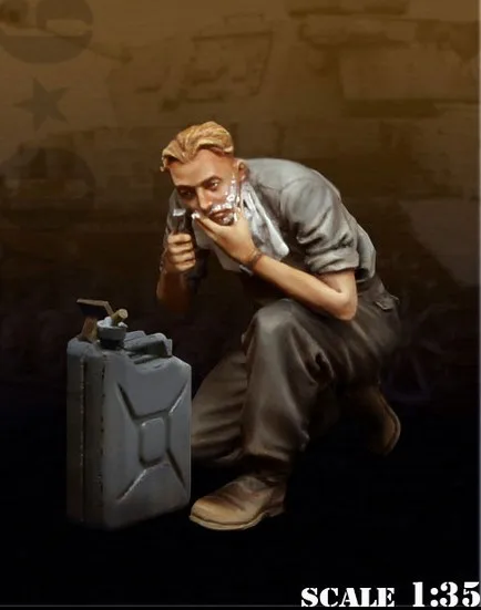 Фигурка немецкого солдата из смолы в масштабе Второй мировой войны 1/35|1/35 scale|resin