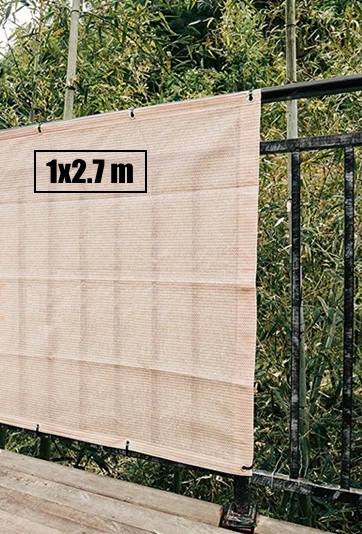 0,9x1,8/2,7/3,6 м HDPE УФ зонт чистая двор дома ссылка забор для страховочной сеткой растительного покрова Защита от солнечных лучей, с защитой от солнечных лучей, ткань для затенения - Цвет: 1x2.7 m
