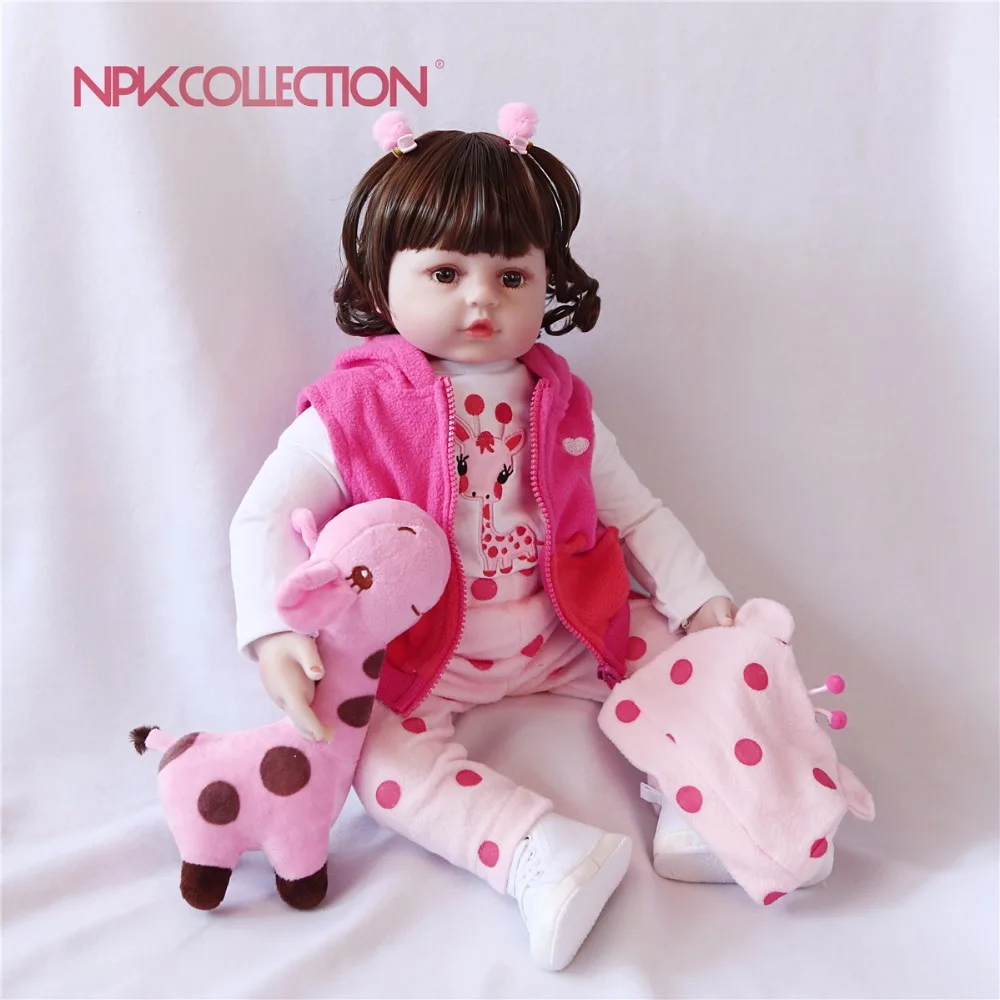 Giraff bebes Reborn 60/48 см обе руки Открыть Мягкая тела силиконовый виниловых кукол Reborn Baby Doll малышей Реалистичного кукла-реборн для малышей