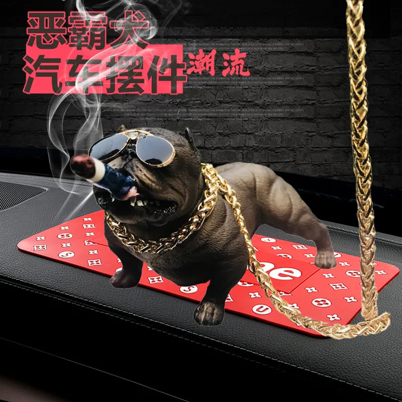 Хит Забавный дизайн крутая 3D мопса бульдог украшение для интерьера автомобиля