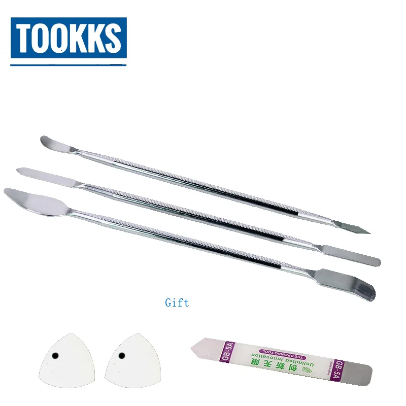 

6pcs Mobile Phones PC Oping Tools Universal Metal Pry Spudger Disassemble Card Set for iPhone iPad Samsung Phone Repair