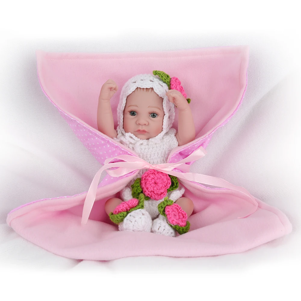 NPKDOLL куклы Младенцы Reborn 25 см полностью силиконовая кукла ручной работы